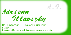 adrienn illavszky business card